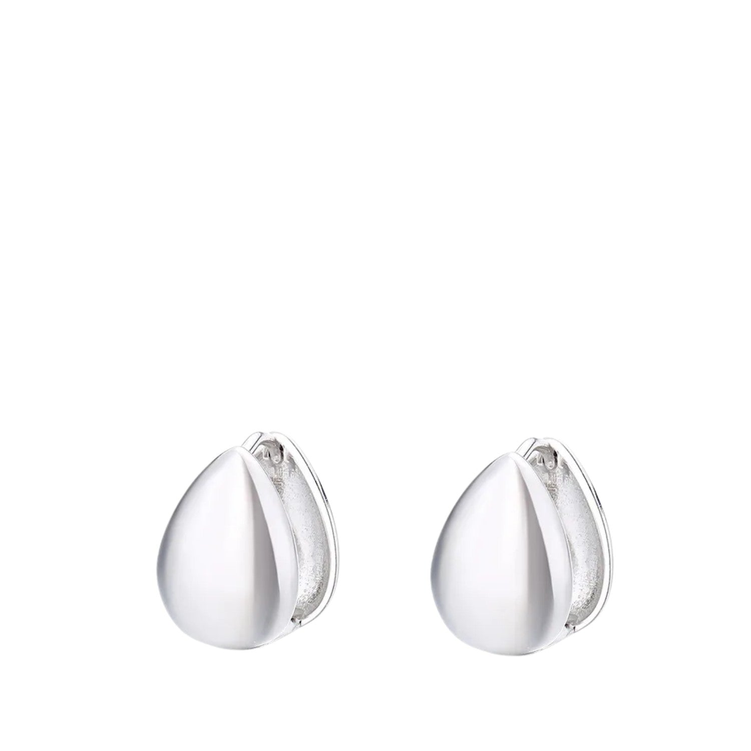 Women's Teardrop Shaped Earrings Handcrafted 925 Sterling Silver