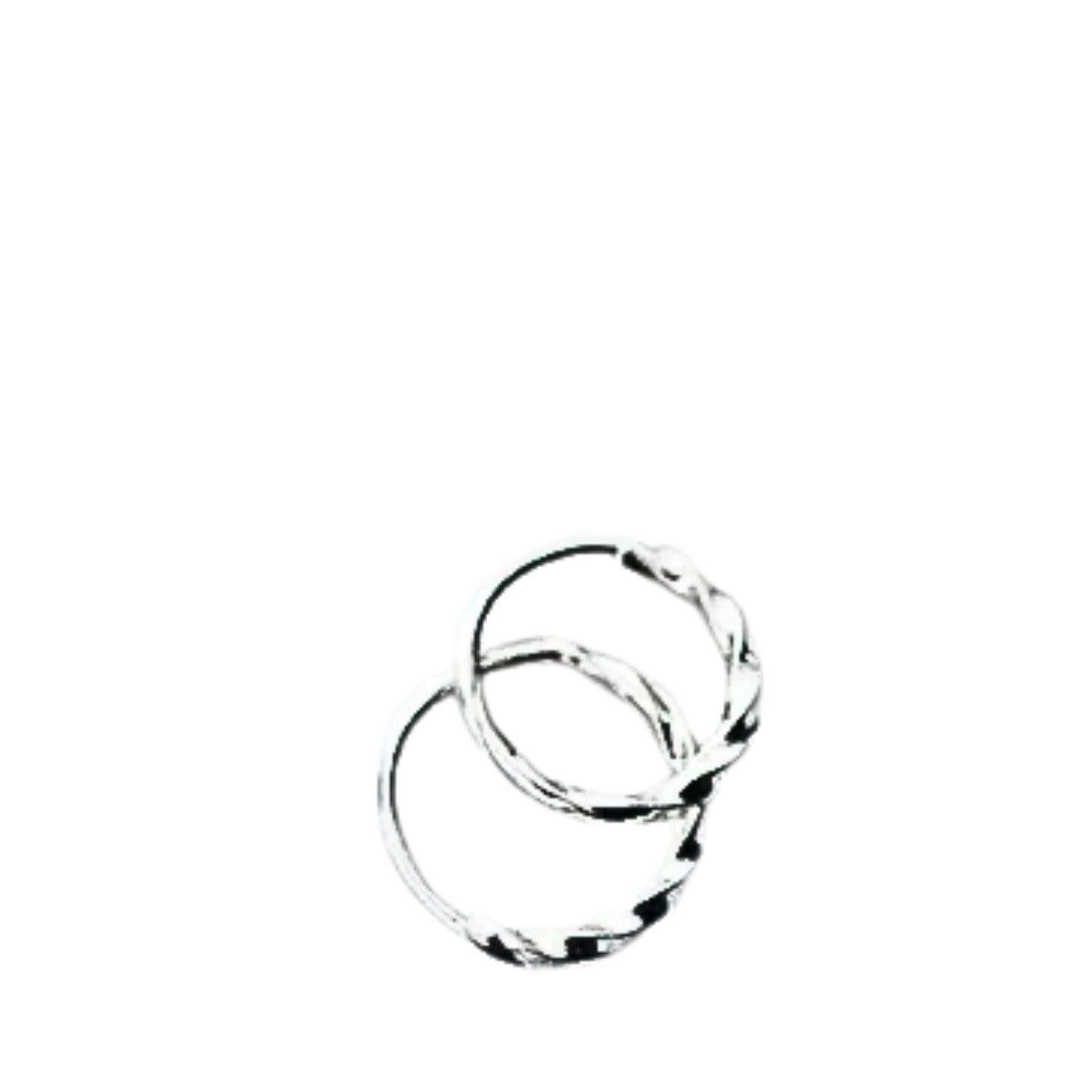 Women's Twisted Chain Earrings Handcrafted 925 Sterling Silver