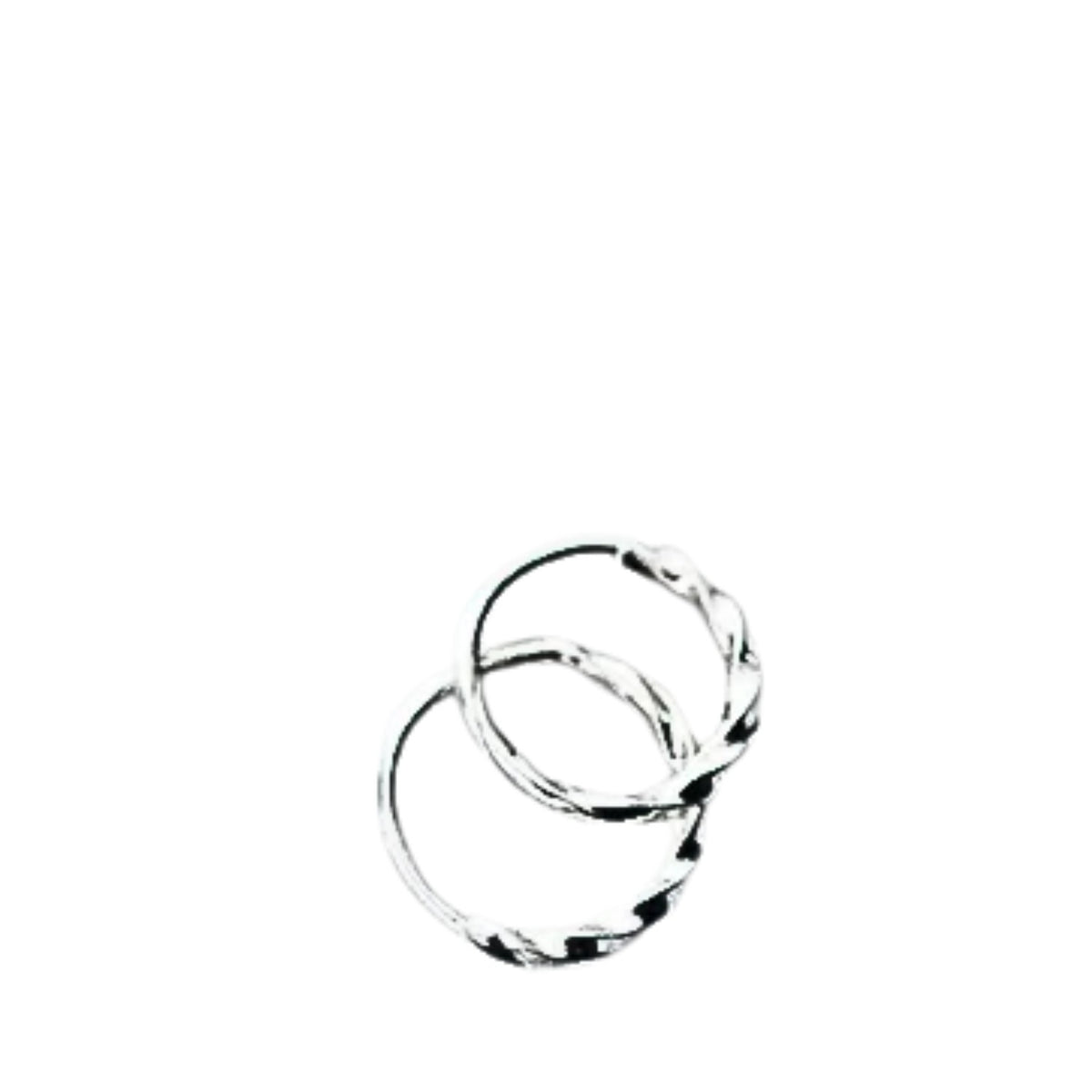 Women's Twisted Chain Earrings Handcrafted 925 Sterling Silver
