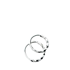Women's Twisted Chain Earrings Handcrafted 925 Sterling Silver
