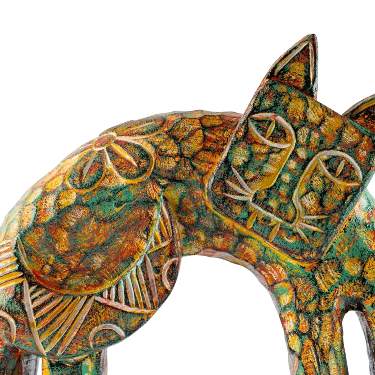 Wooden Curved Cat