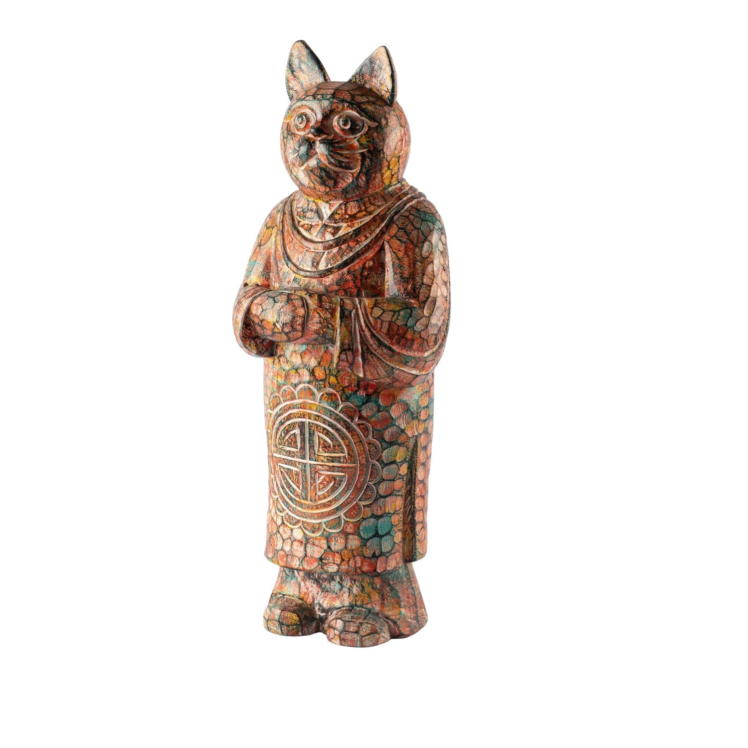 Wooden Longevity Cat