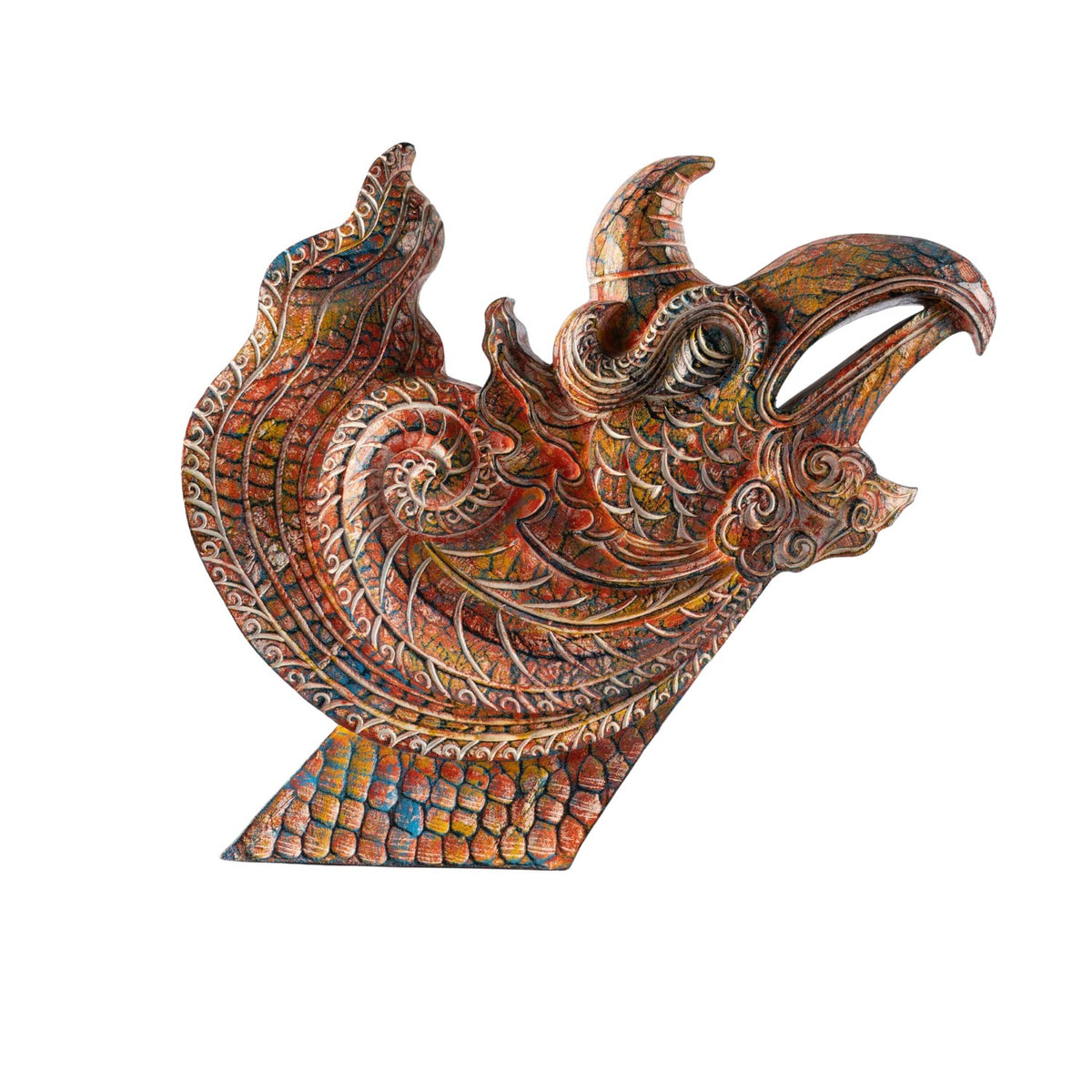 Wooden Phoenix Head
