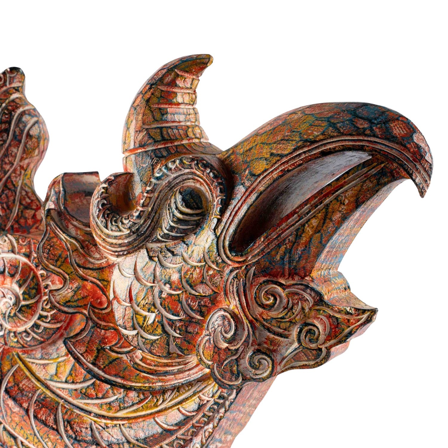 Wooden Phoenix Head