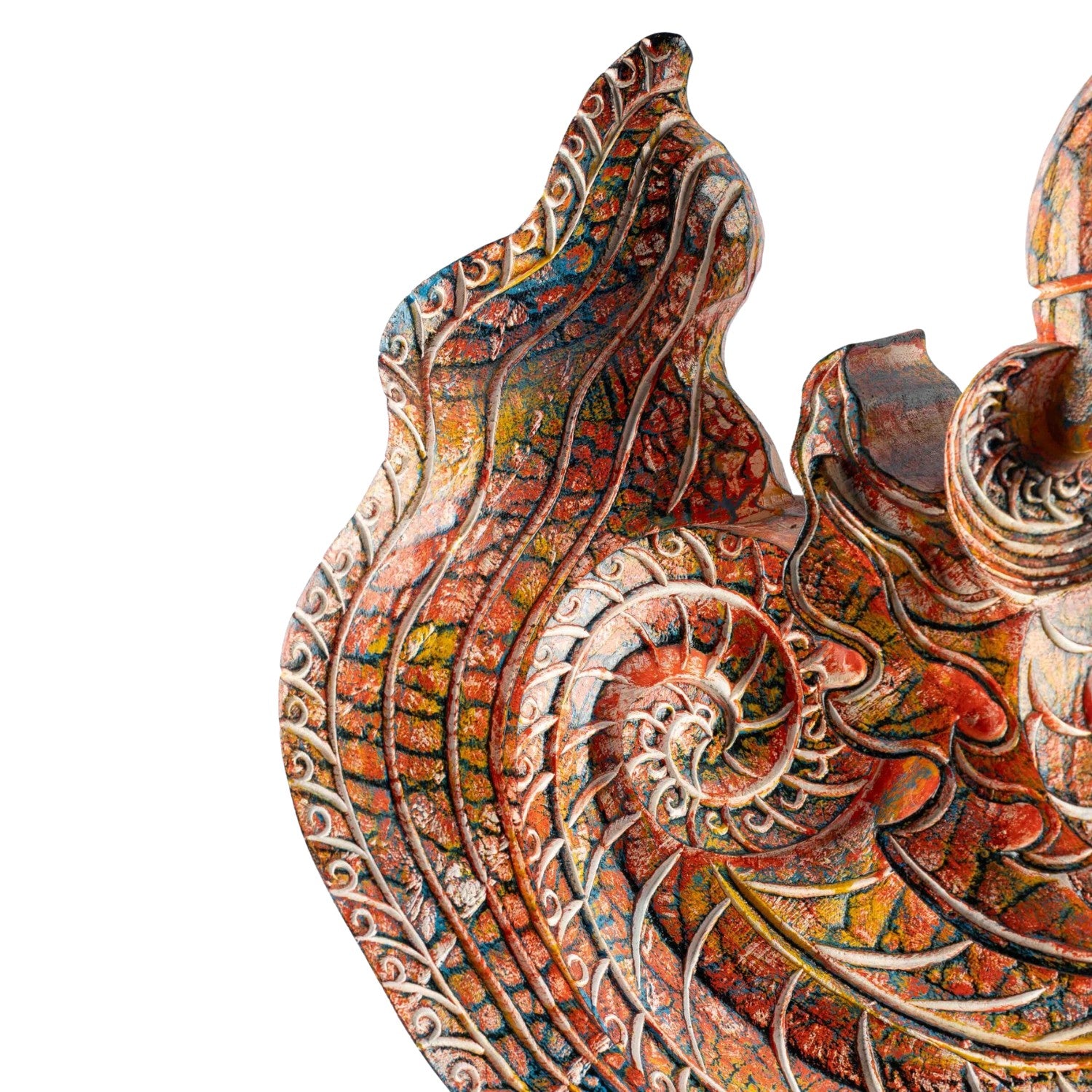 Wooden Phoenix Head
