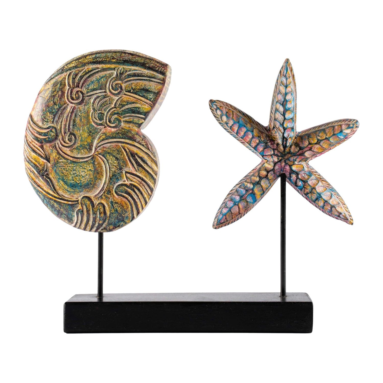 Wooden Starfish And Shells