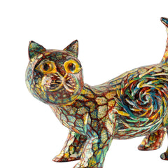 Wooden Yoga Cat