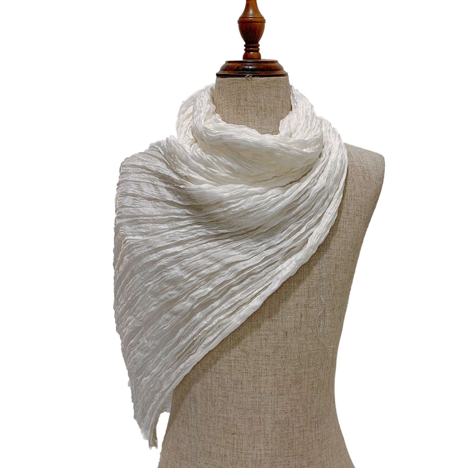 Wrinkled Towel Mulberry Silk Handcrafted 9
