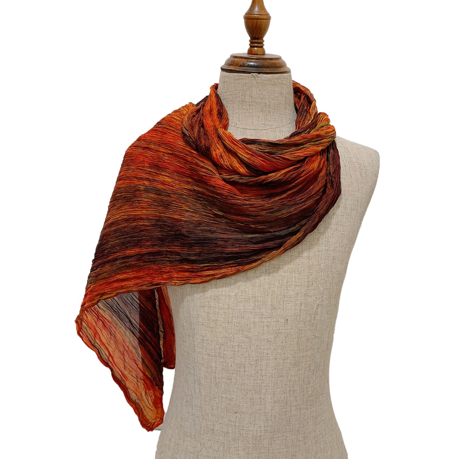 Wrinkled Towel Mulberry Silk Handcrafted 9